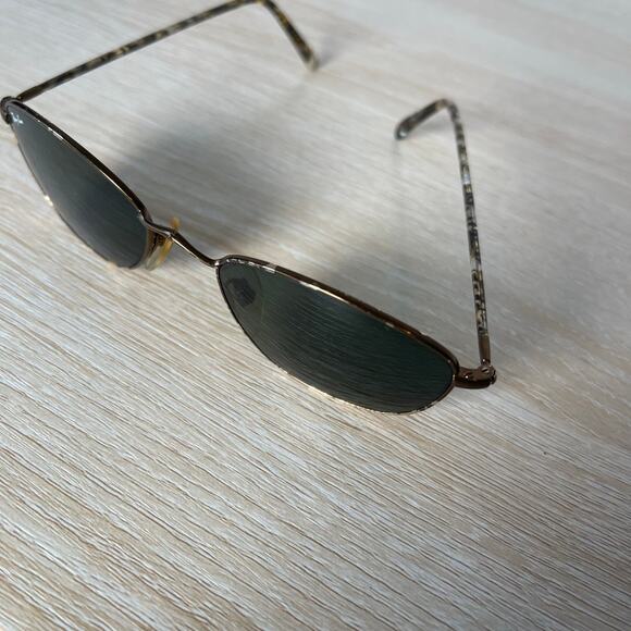 Vintage B&L Ray-Ban W2656 PPAS Sunglasses Slim Line Marble Brown RARE! - Picture 7 of 14